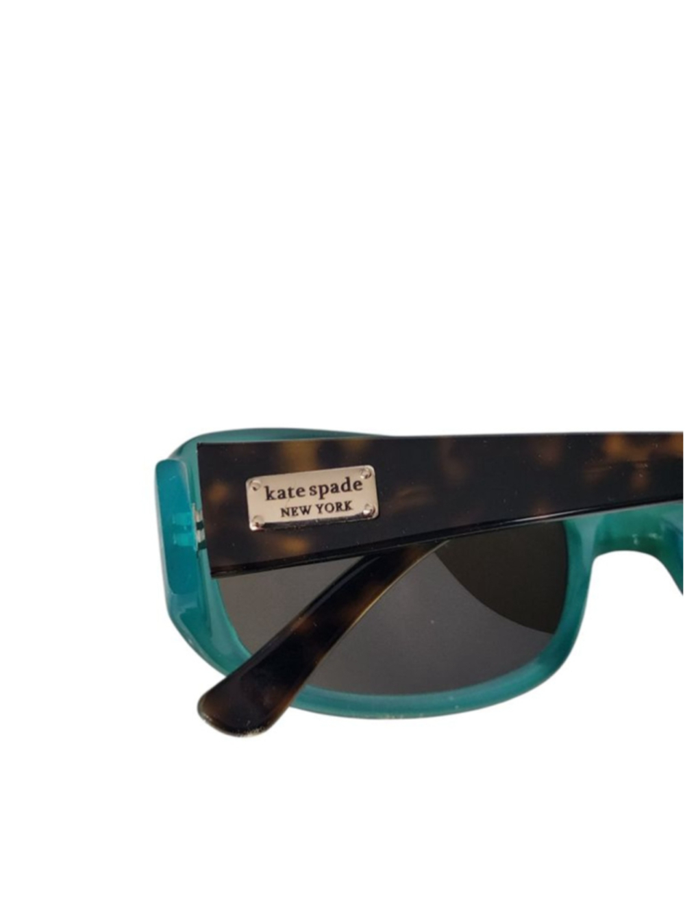 KATE SPADE Paxton Brown & Teal Polarized Tortoise Sunglasses 53 mm 05 - Picture 5 of 10
